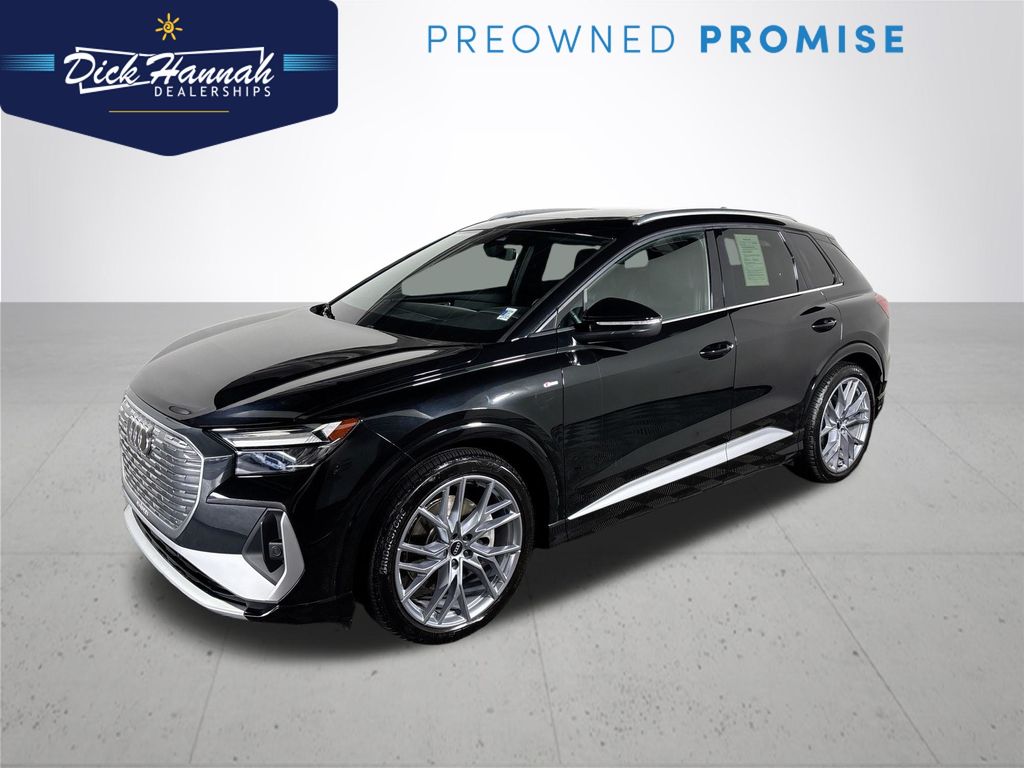Black Metallic 2025 Audi Q4 e-tron SUV / Crossover All-Wheel Drive Automatic