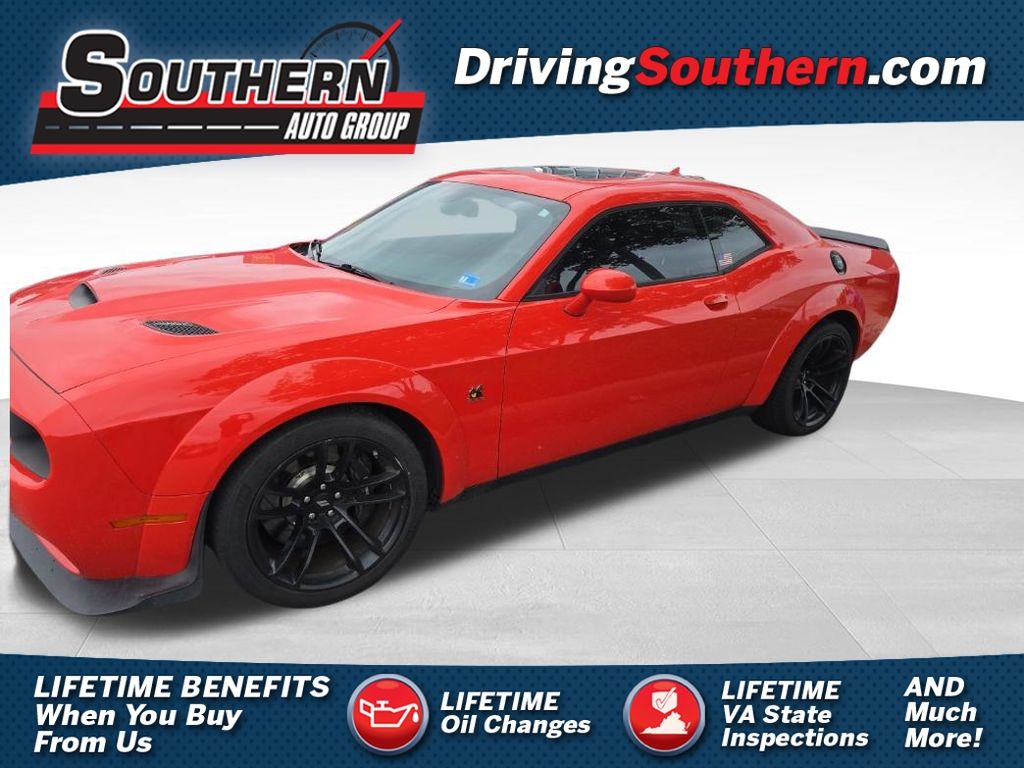 Go Mango! 2020 Dodge Challenger Coupe Rear-Wheel Drive 8-Speed Automatic
