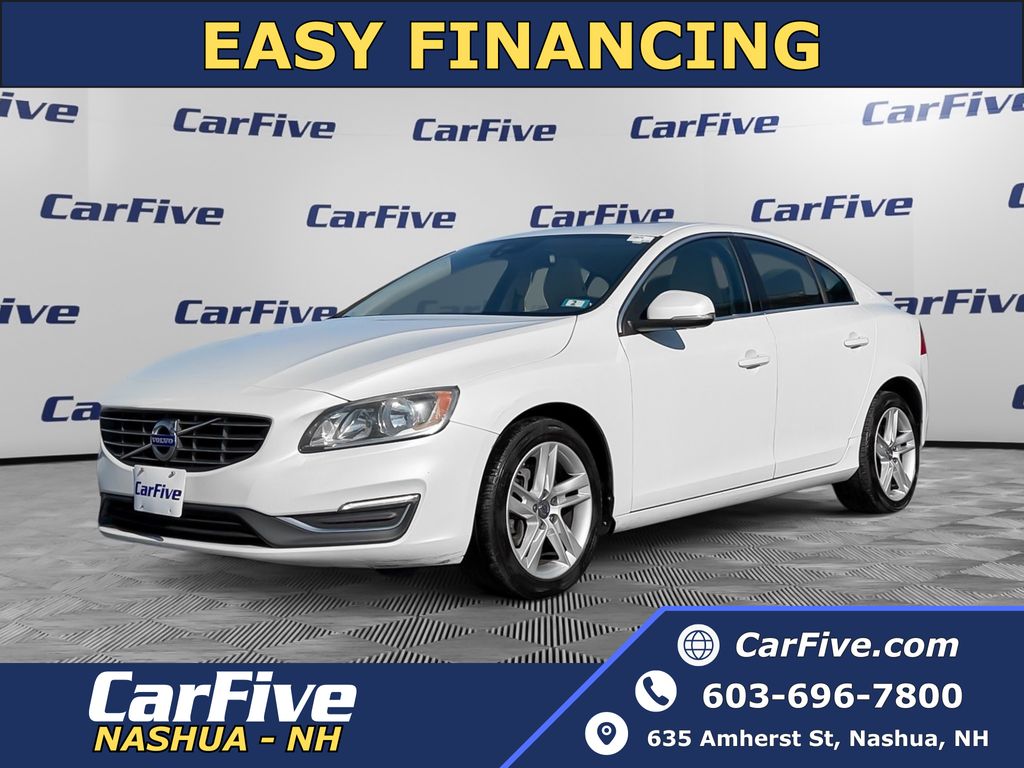Crystal White Pearl 2015 Volvo S60 T5 Premier AWD Sedan All-Wheel Drive 6-Speed Automatic
