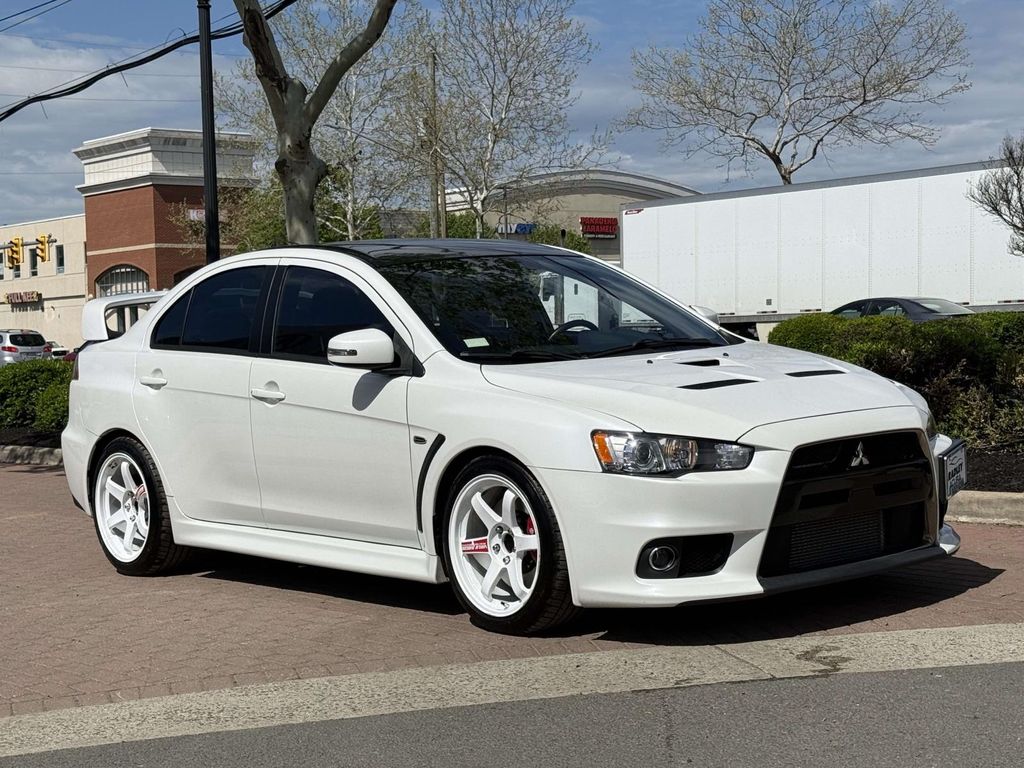 White 2015 Mitsubishi Lancer Evolution AWD Final Edition Sedan All-Wheel Drive 5-Speed Manual