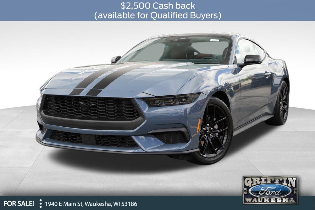 Vapor Blue Metallic 2025 Ford Mustang EcoBoost Premium Fastback RWD Coupe Rear-Wheel Drive Automatic