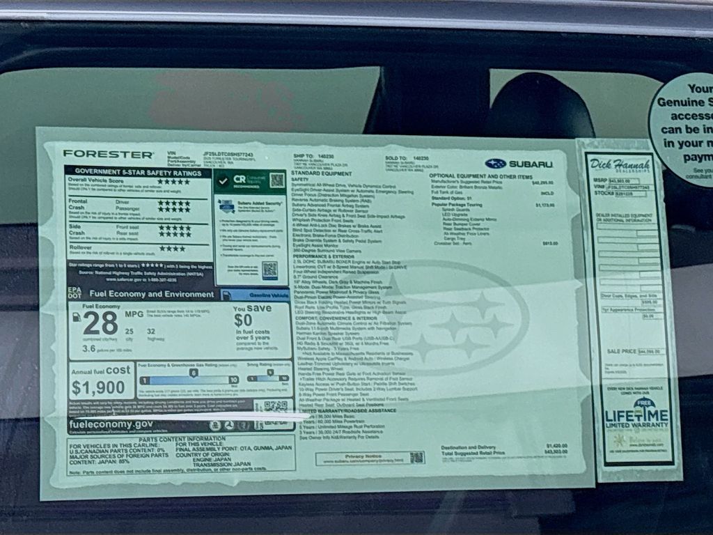 2025 Subaru Forester Touring