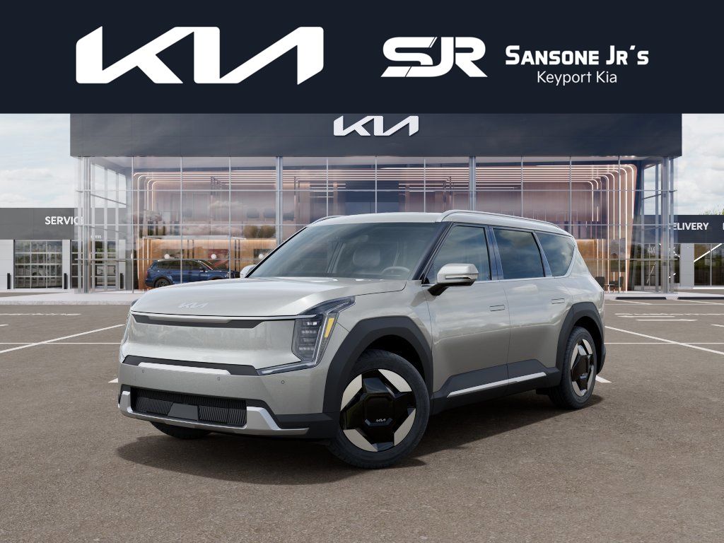 White (Ivory Silver) 2026 Kia EV9 Wind AWD SUV / Crossover All-Wheel Drive 1-Speed Automatic