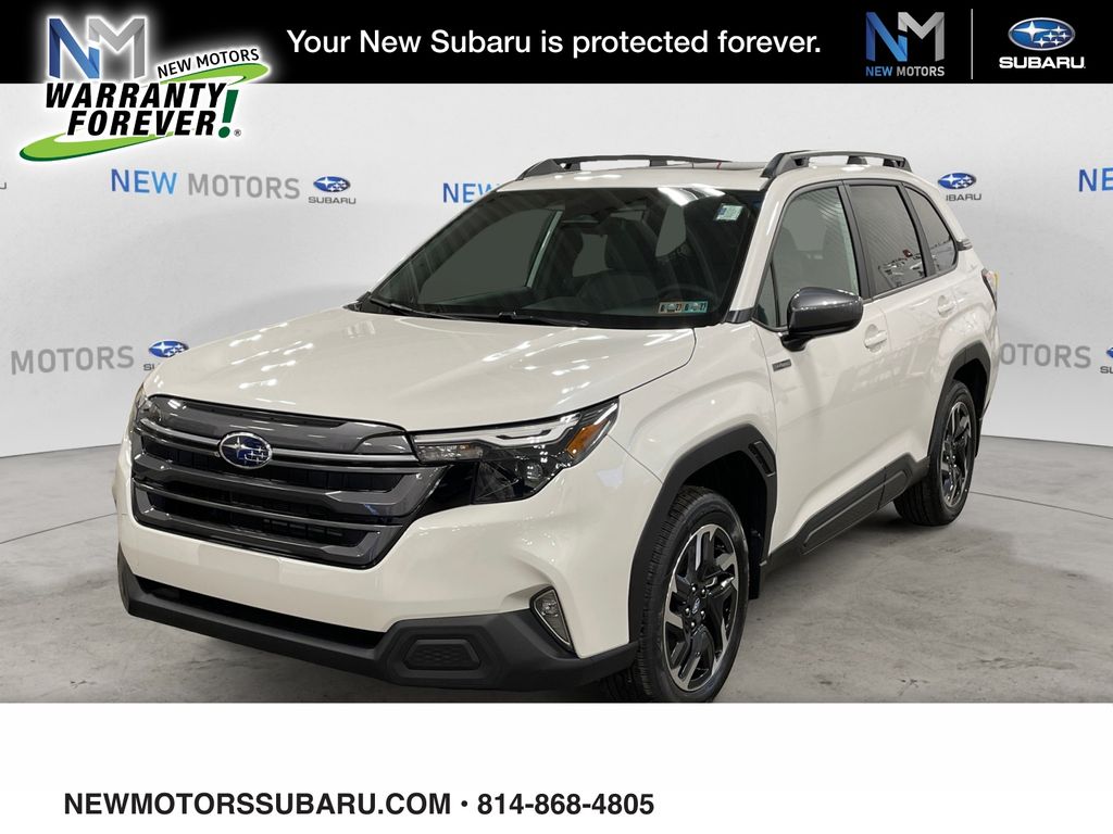 White Pearl 2026 Subaru Forester Hybrid SUV / Crossover All-Wheel Drive Continuously Variable Transmission