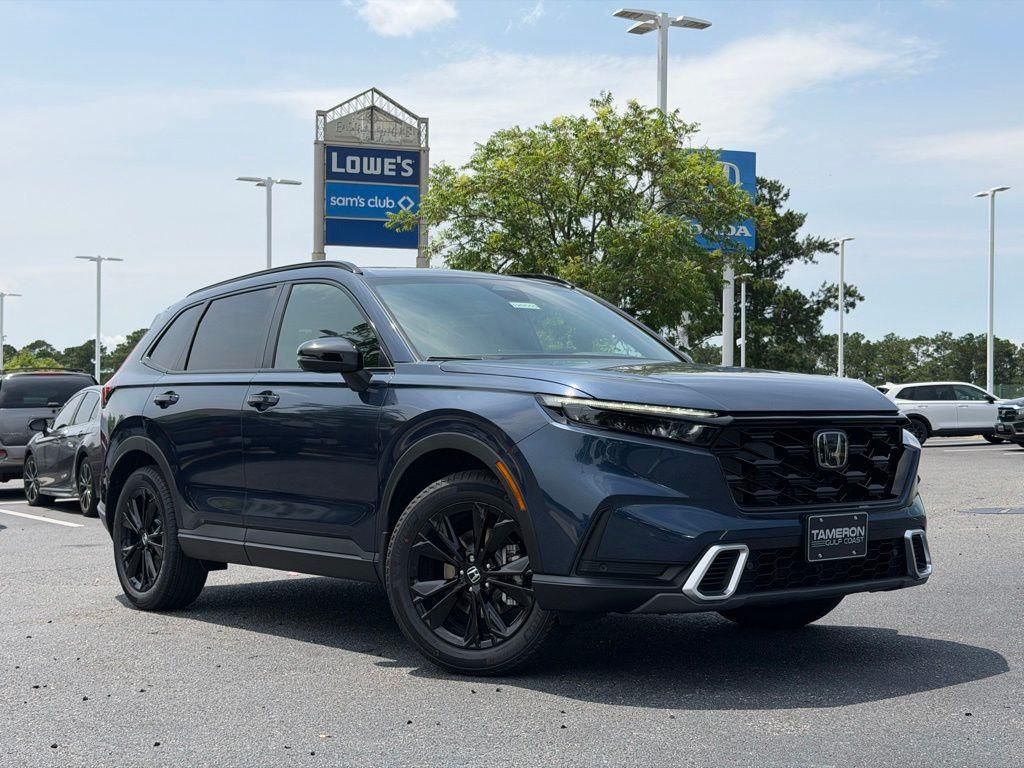 Canyon River Blue Metallic 2026 Honda CR-V Hybrid SUV / Crossover All-Wheel Drive Continuously Variable Transmission