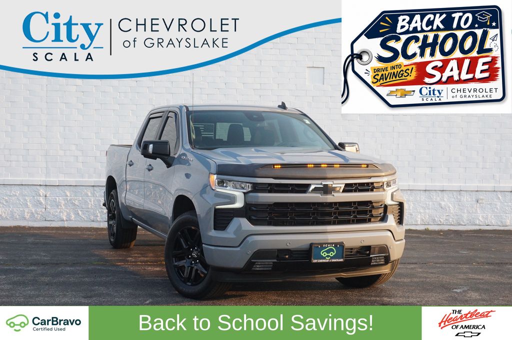 Slate Gray Metallic 2024 Chevrolet Silverado 1500 Pickup Truck Four-Wheel Drive Automatic