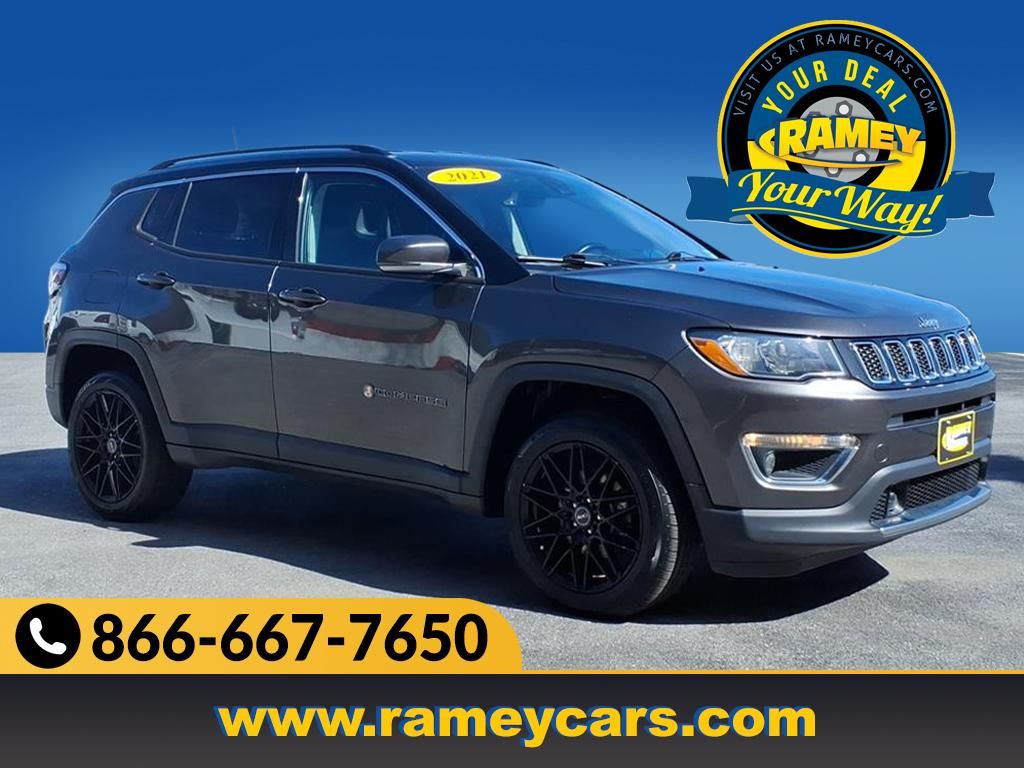 Gray (Granite Crystal Metallic Clearcoat) 2021 Jeep Compass Limited 4WD SUV / Crossover Four-Wheel Drive 9-Speed Automatic
