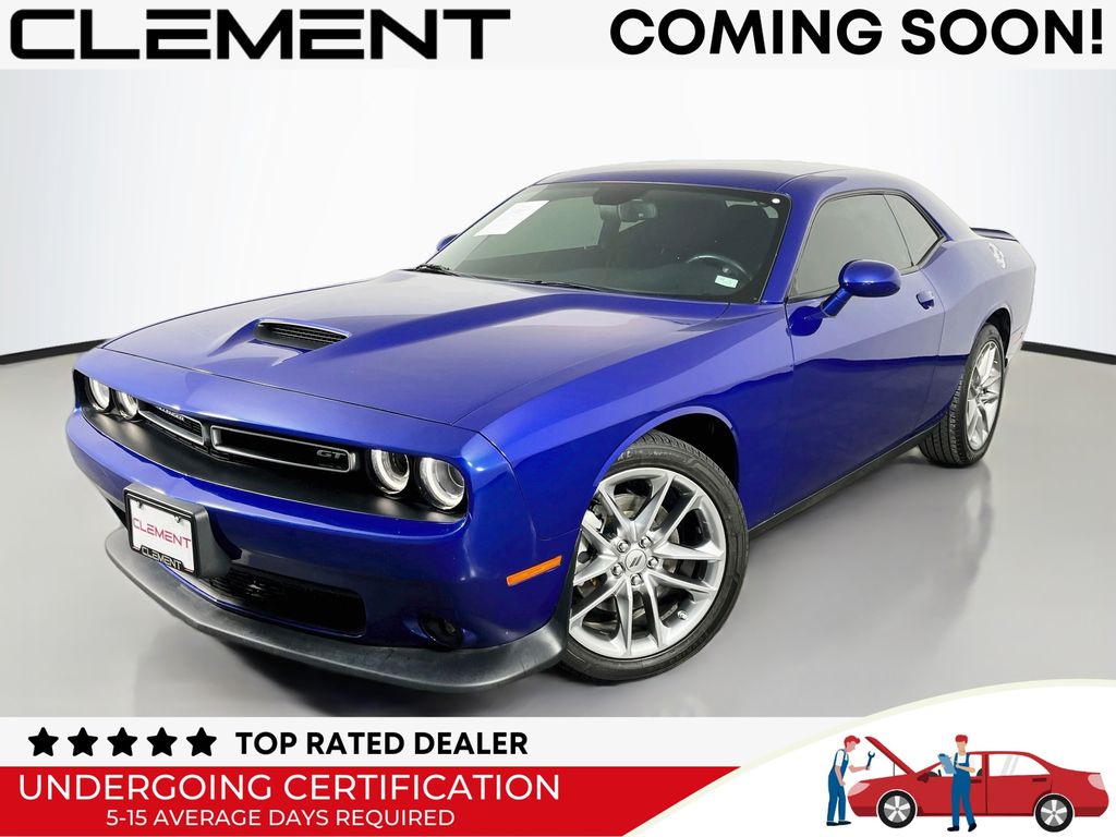 Indigo Blue 2022 Dodge Challenger Coupe All-Wheel Drive 8-Speed Automatic