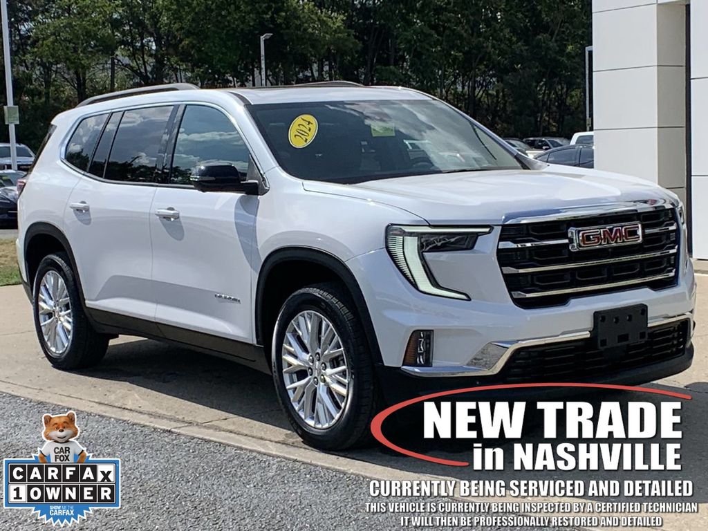 White Frost Tricoat 2024 GMC Acadia SUV / Crossover Four-Wheel Drive 8-Speed Automatic