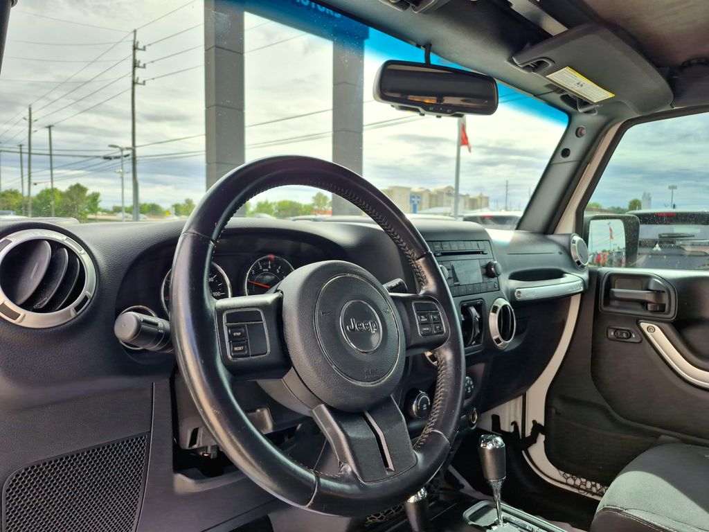 2018 Jeep Wrangler JK Unlimited Sahara White at Gullo Toyota