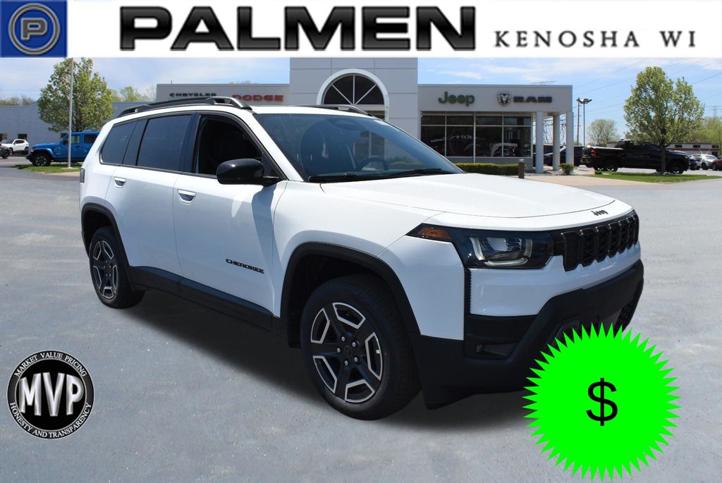 Bright White Clearcoat 2026 Jeep Cherokee SUV / Crossover Four-Wheel Drive Continuously Variable Transmission