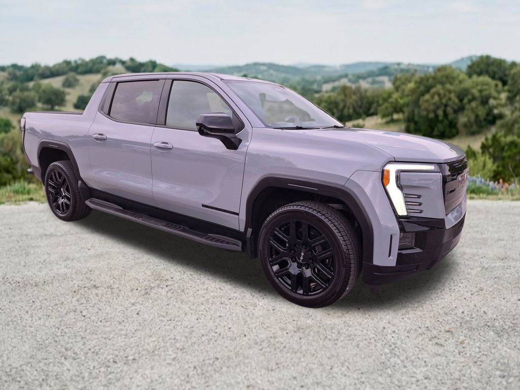 Gray 2026 GMC Sierra EV Elevation Crew Cab (Standard Range) e4WD Pickup Truck All-Wheel Drive 1-Speed Automatic