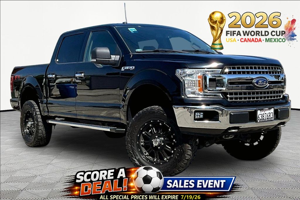 Shadow Black 2018 Ford F-150 XLT SuperCrew 4WD Pickup Truck Four-Wheel Drive Automatic