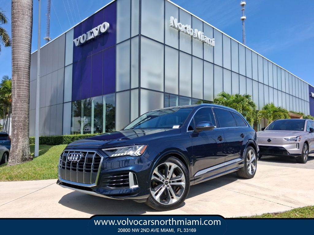 Blue Metallic 2023 Audi Q7 quattro Prestige 55 TFSI SUV / Crossover All-Wheel Drive 8-Speed Automatic