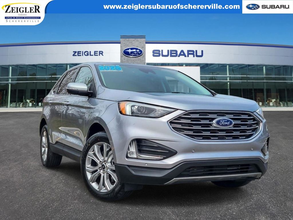 Silver Metallic 2024 Ford Edge Titanium AWD SUV / Crossover All-Wheel Drive 8-Speed Automatic