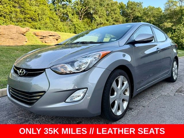 Titanium Gray Metallic 2012 Hyundai Elantra Sedan Front-Wheel Drive 6-Speed Automatic Overdrive
