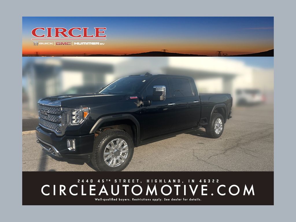Onyx Black 2021 GMC Sierra 2500HD Denali Crew Cab 4WD Pickup Truck Four-Wheel Drive Automatic