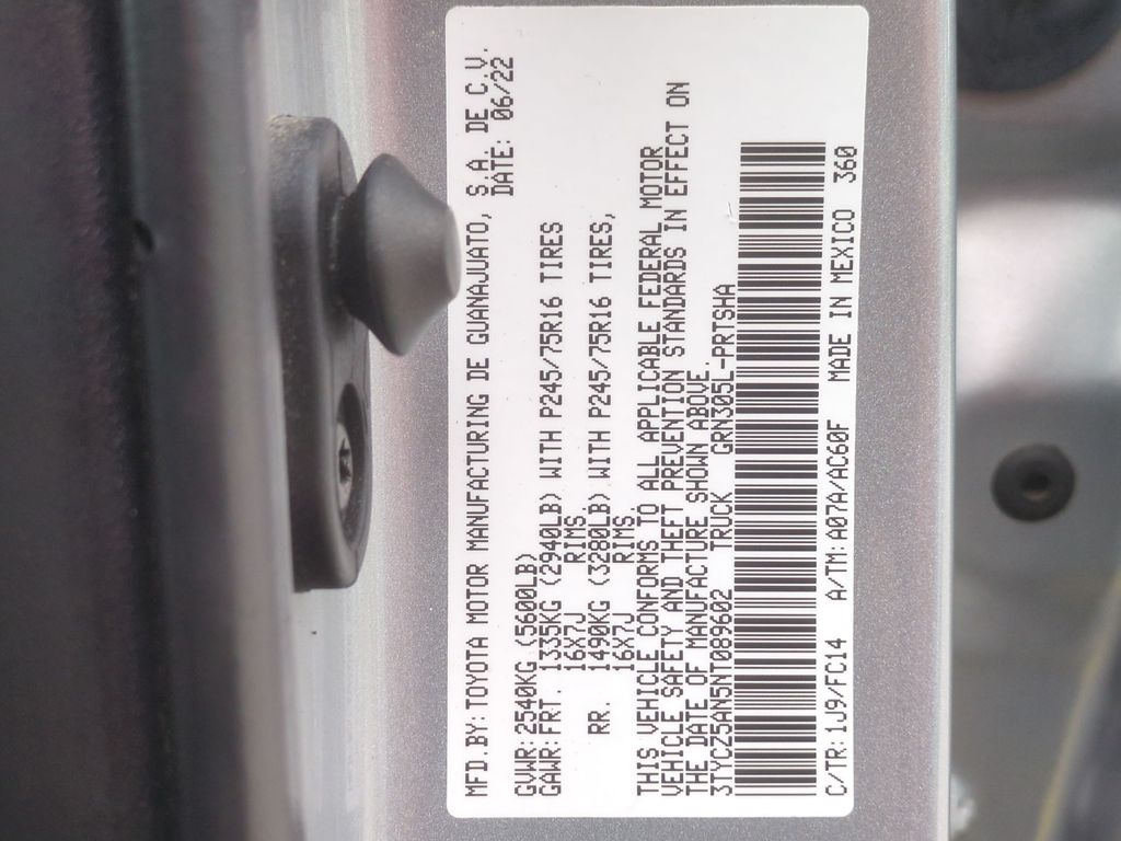 2022 Toyota Tacoma SR5 V6