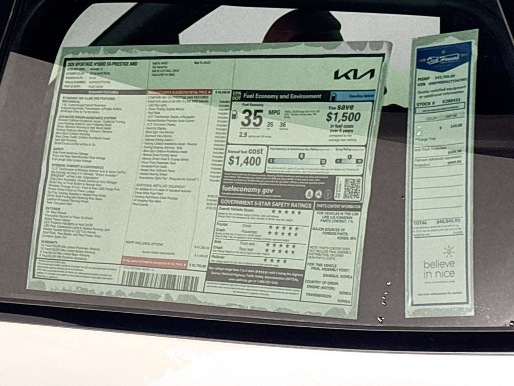 2026 Kia Sportage Hybrid SX-Prestige