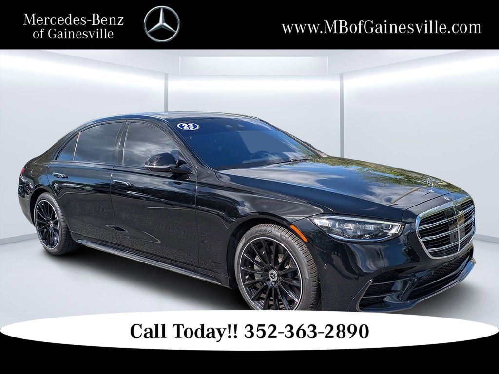 Black 2023 Mercedes-Benz S-Class S 500 4MATIC AWD Sedan All-Wheel Drive 9-Speed Automatic