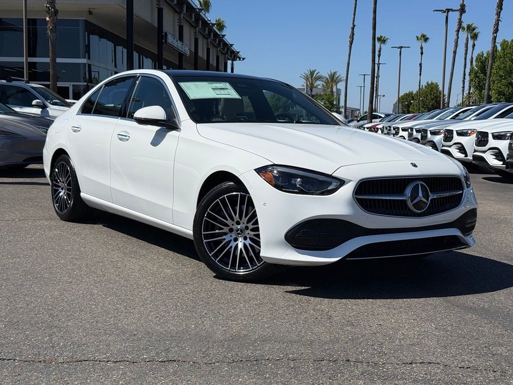 Polar White 2026 Mercedes-Benz C-Class C 300 RWD Sedan Rear-Wheel Drive 9-Speed Automatic
