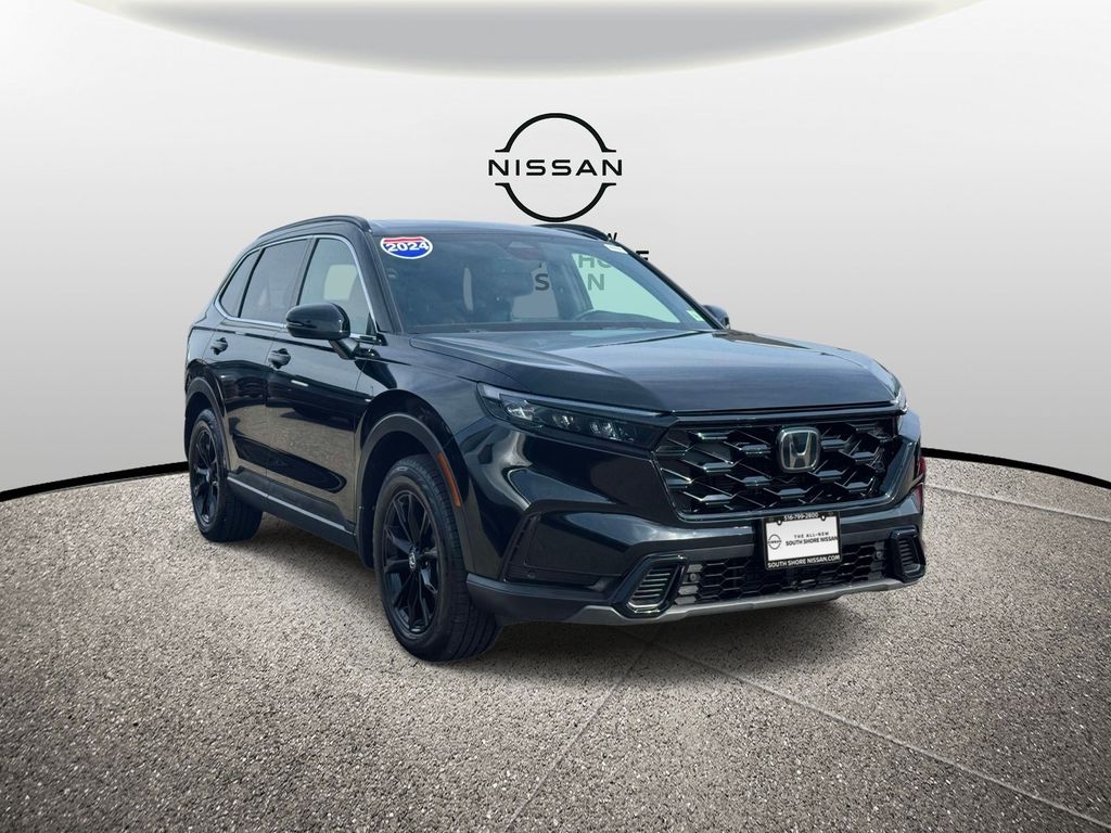 Crystal Black Pearl 2024 Honda CR-V Hybrid Sport-L AWD SUV / Crossover All-Wheel Drive Continuously Variable Transmission