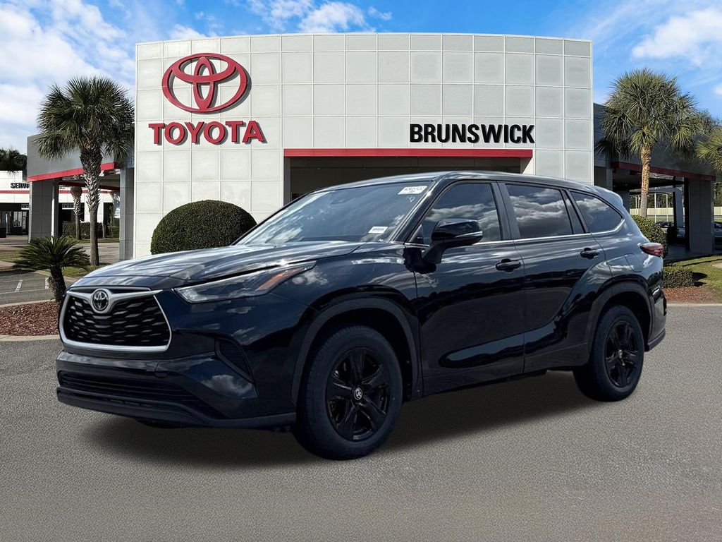 Midnight Black Metallic 2023 Toyota Highlander SUV / Crossover Front-Wheel Drive 8-Speed Automatic