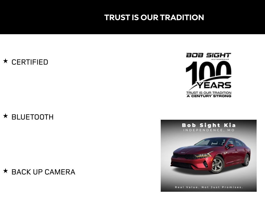 Certified 2022 Kia K5 LXS with VIN 5XXG14J25NG103746 for sale in Kansas City