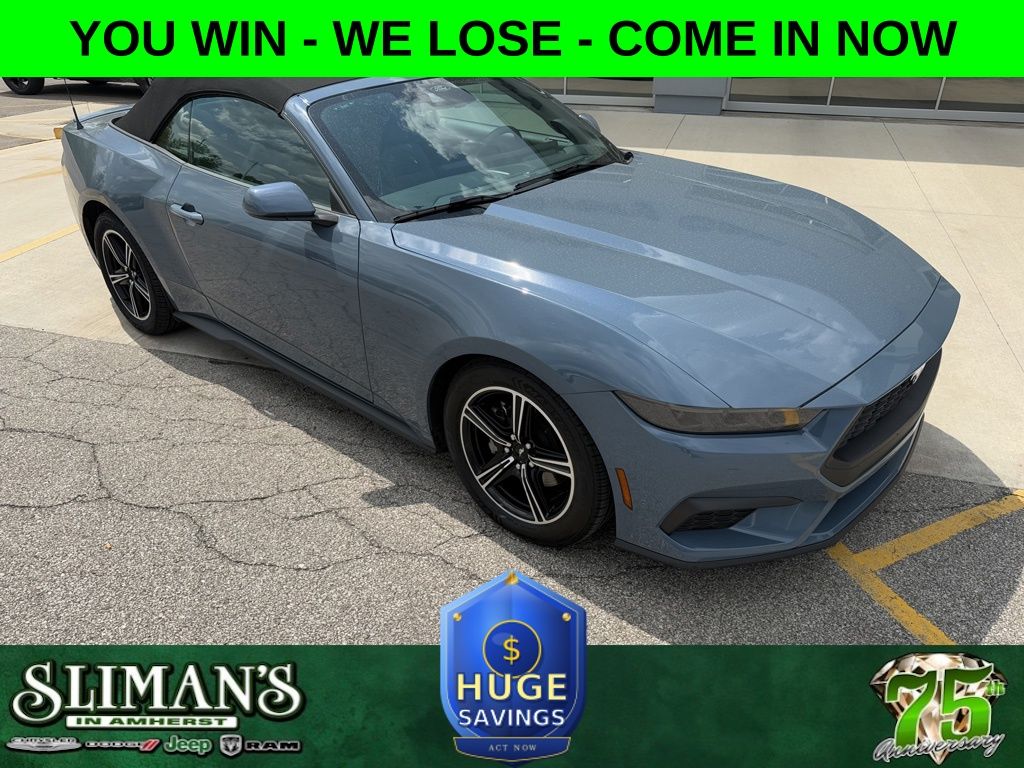 Vapor Blue 2025 Ford Mustang Convertible Rear-Wheel Drive Automatic