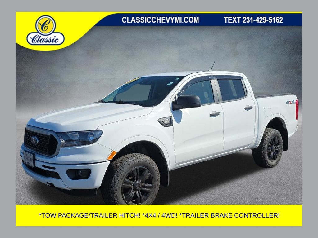 Oxford White 2022 Ford Ranger XLT SuperCrew 4WD Pickup Truck Four-Wheel Drive Automatic
