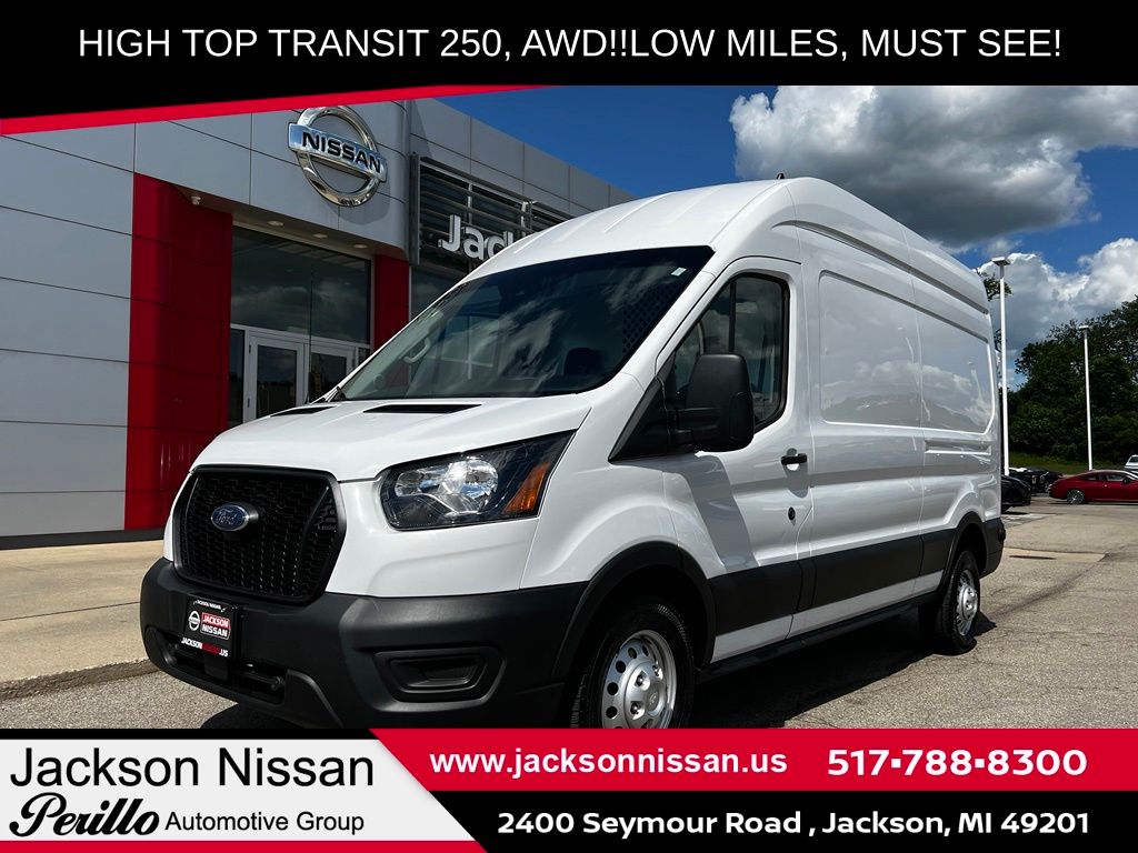 Oxford White 2024 Ford Transit Cargo Van All-Wheel Drive 