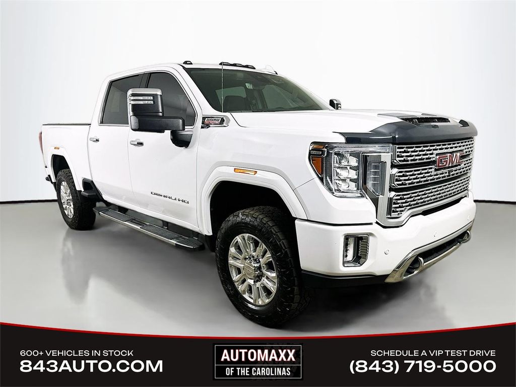 Summit White 2023 GMC Sierra 2500HD Denali Crew Cab 4WD Pickup Truck Four-Wheel Drive Automatic