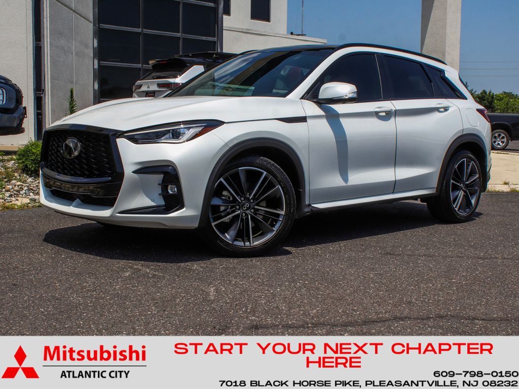 Radiant White 2024 INFINITI QX50 SUV / Crossover All-Wheel Drive Continuously Variable Transmission