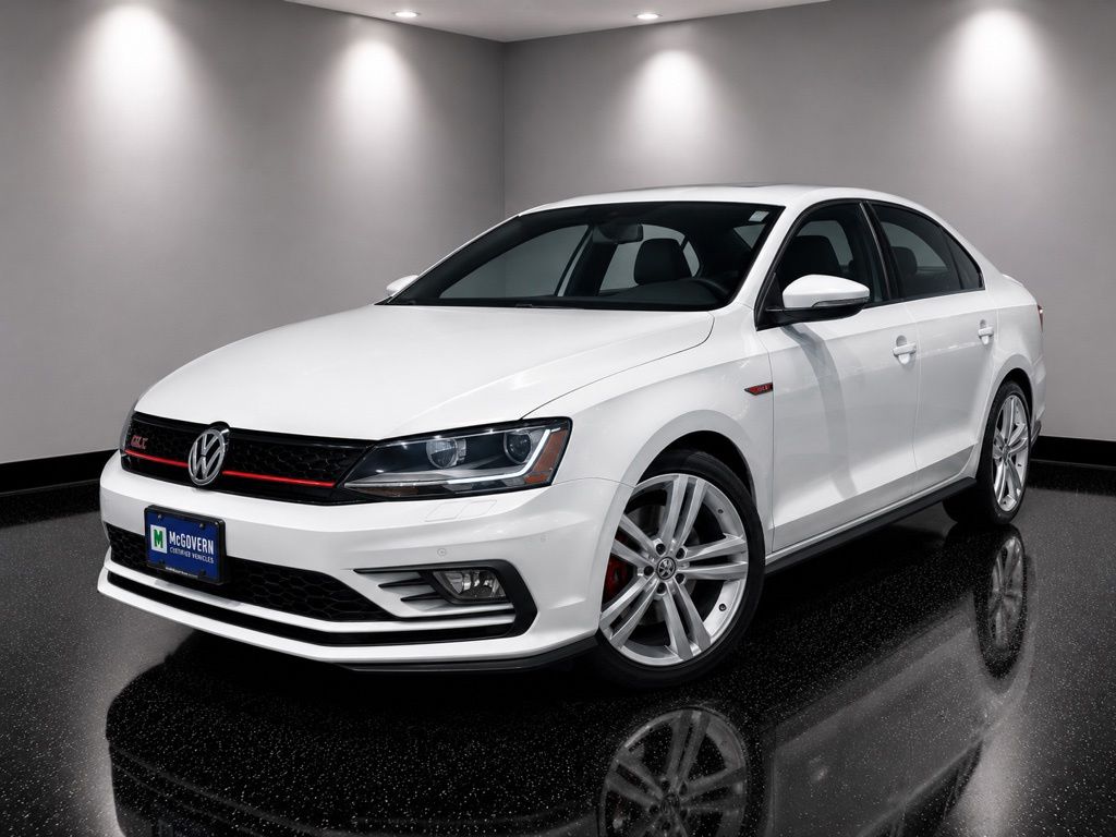 White 2017 Volkswagen Jetta GLI 2.0T FWD Sedan Front-Wheel Drive 6-Speed Dual Clutch