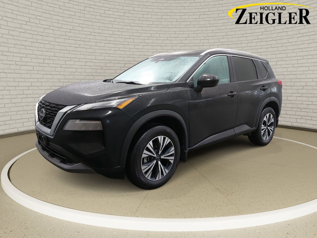 Super Black 2023 Nissan Rogue SV AWD SUV / Crossover All-Wheel Drive Continuously Variable Transmission