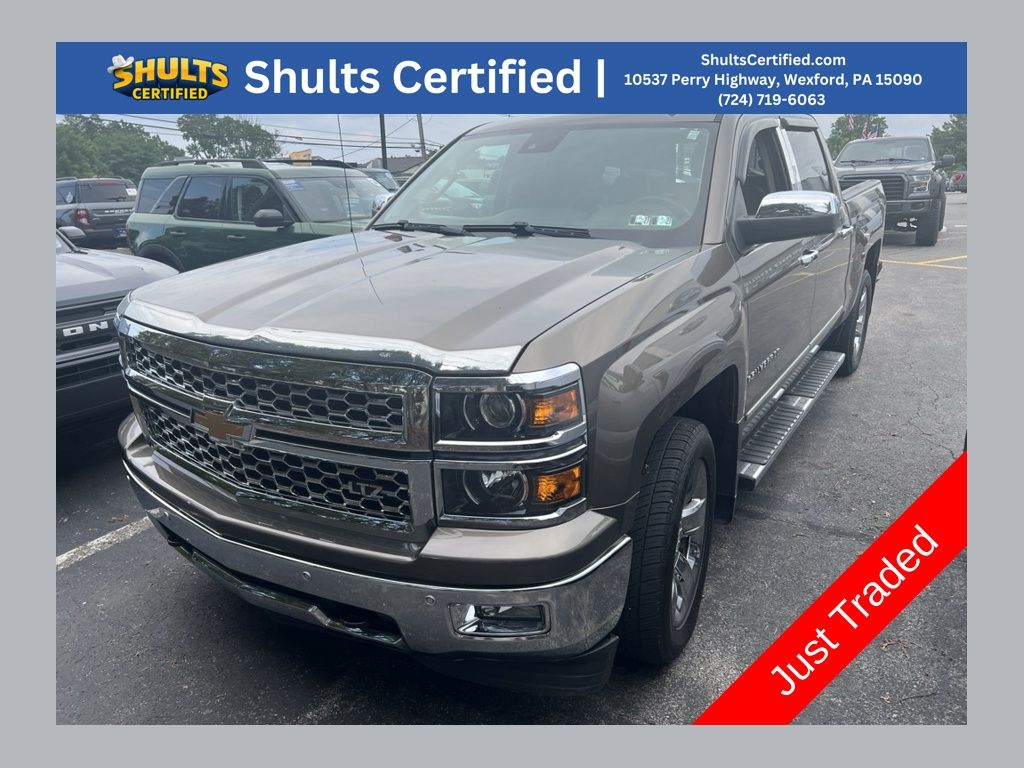 Brownstone Metallic 2014 Chevrolet Silverado 1500 Pickup Truck Four-Wheel Drive 6-Speed Automatic Overdrive