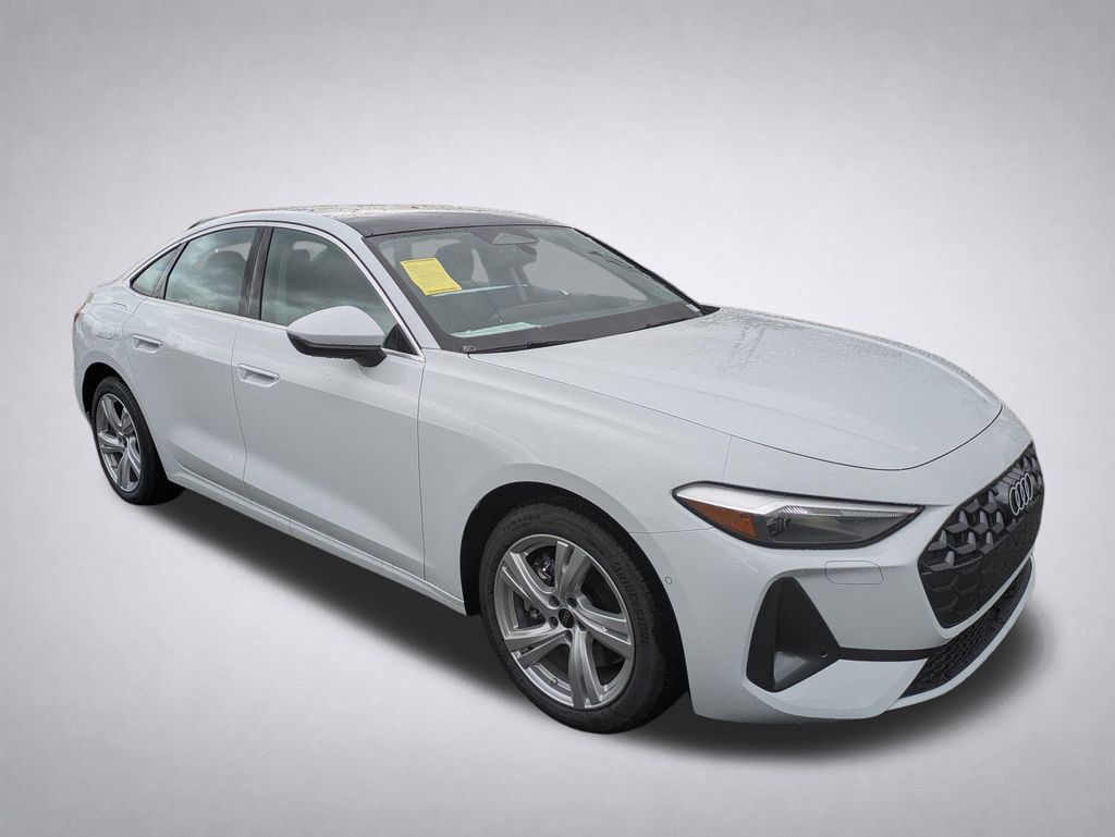 Glacier White Metallic 2025 Audi A5 Coupe 7-Speed Automatic