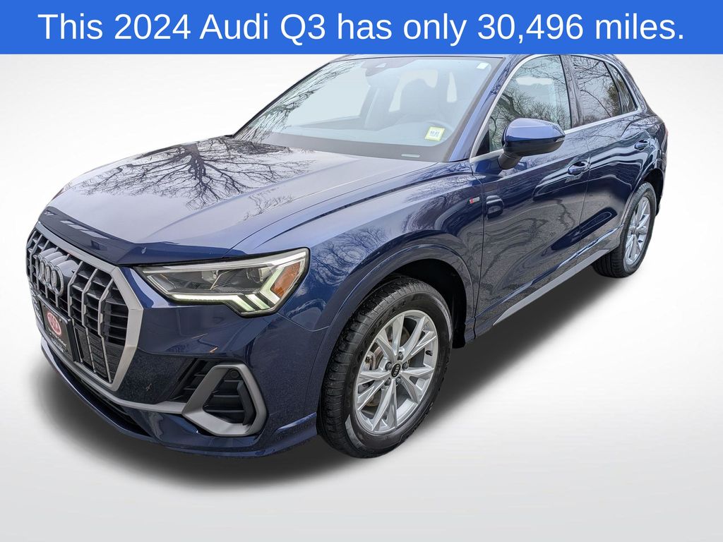Blue 2024 Audi Q3 quattro Premium S Line 45 TFSI SUV / Crossover All-Wheel Drive 8-Speed Automatic
