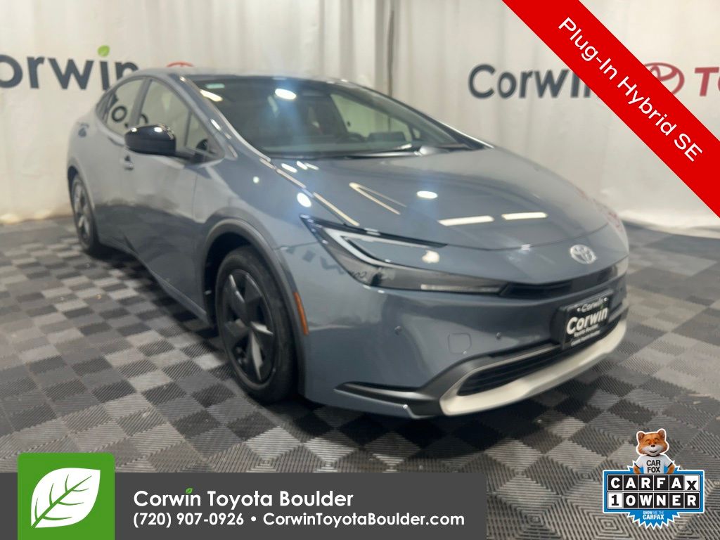 Gray 2026 Toyota Prius Plug-In Hybrid Hatchback Front-Wheel Drive Continuously Variable Transmission