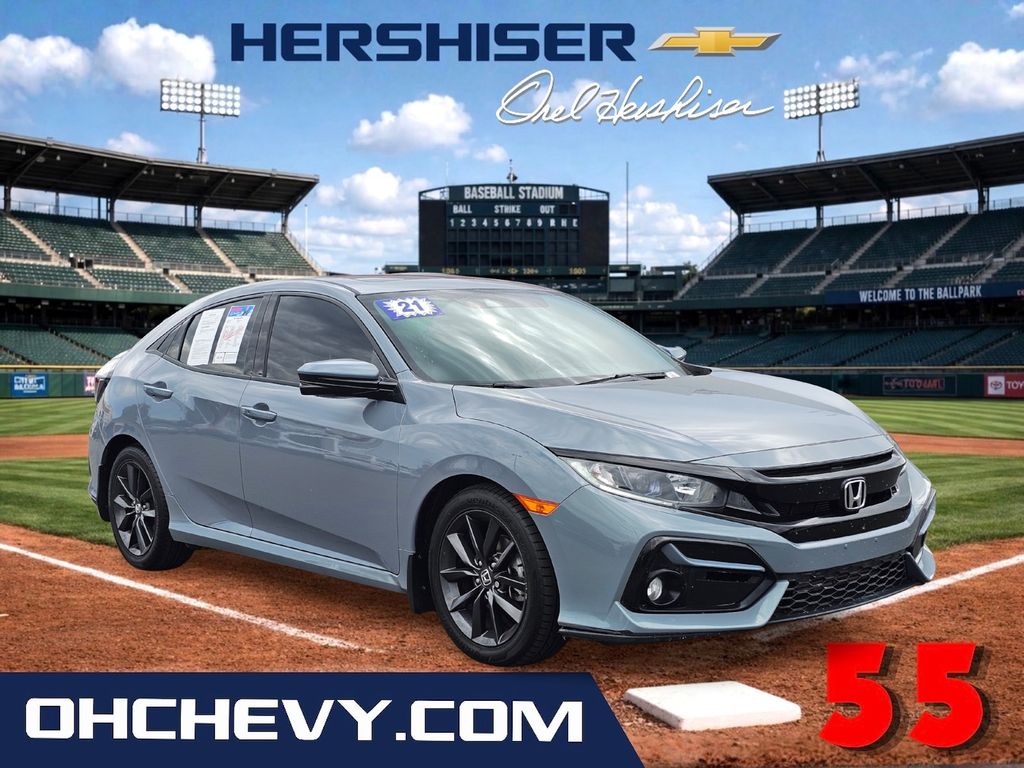 Sonic Gray Pearl 2021 Honda Civic Hatchback Hatchback Front-Wheel Drive Continuously Variable Transmission