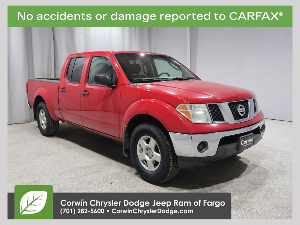 Red Alert 2008 Nissan Frontier Pickup Truck Four-Wheel Drive 5-Speed Automatic Overdrive