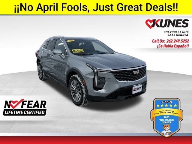 Argent Silver Metallic 2025 Cadillac XT4 Premium Luxury AWD SUV / Crossover Four-Wheel Drive 9-Speed Automatic