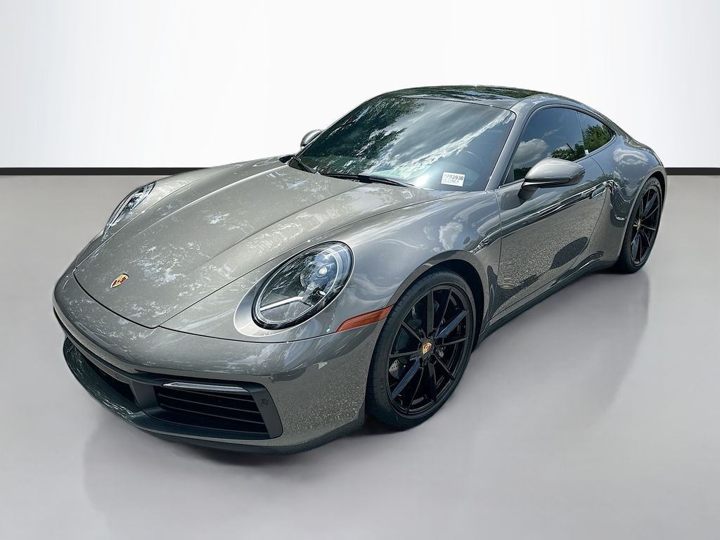 Gray 2020 Porsche 911 Coupe Rear-Wheel Drive 8-Speed Automatic