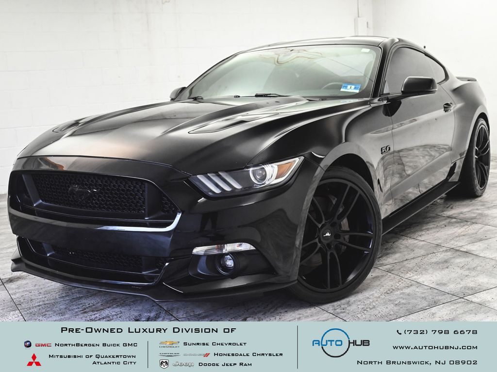 Shadow Black 2017 Ford Mustang GT Premium Coupe RWD Coupe Rear-Wheel Drive 6-Speed Manual