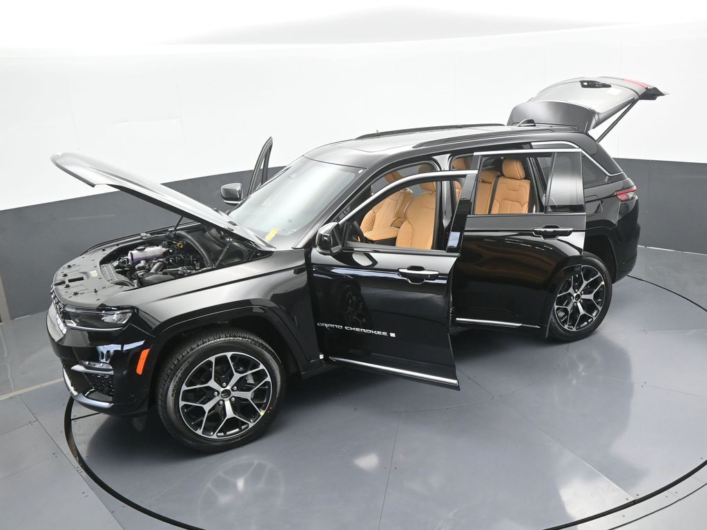 New 2025 Diamond Black Crystal Pearlcoat Jeep Summit image 68