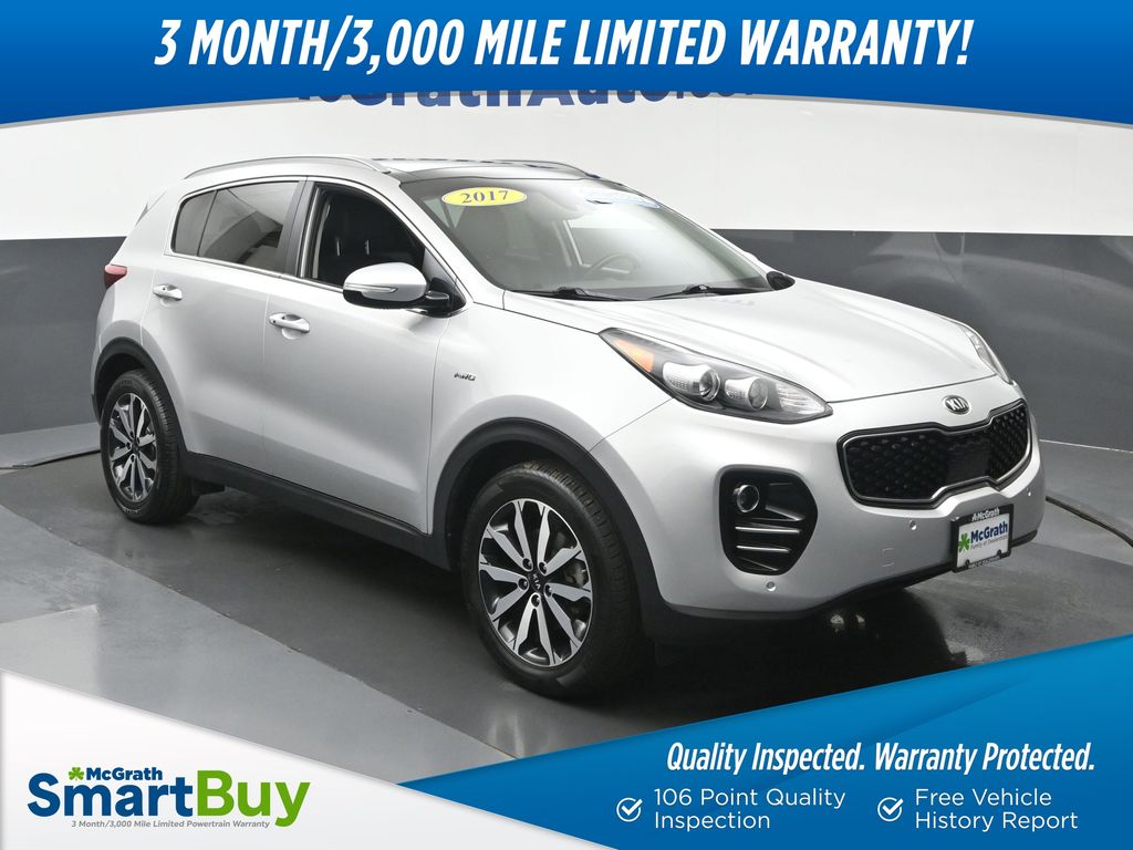 Sparkling Silver 2017 Kia Sportage EX AWD SUV / Crossover All-Wheel Drive 6-Speed Automatic