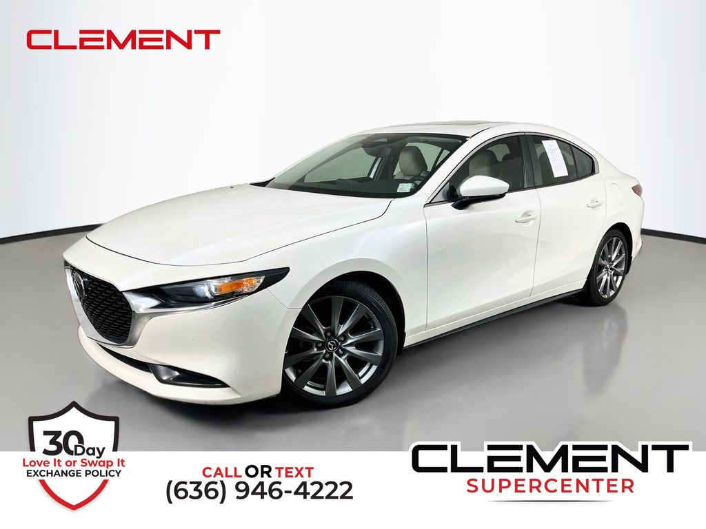 Snowflake White Pearl Mica 2024 Mazda MAZDA3 Sedan Front-Wheel Drive 6-Speed Automatic
