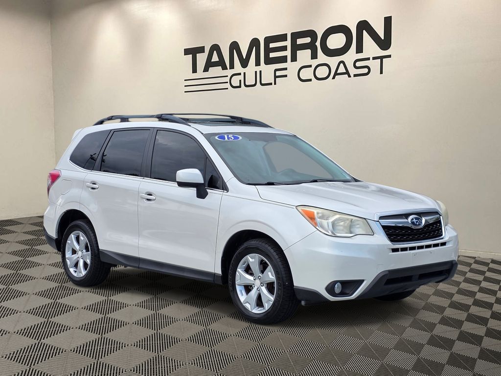 Satin White Pearl 2015 Subaru Forester SUV / Crossover All-Wheel Drive Continuously Variable Transmission