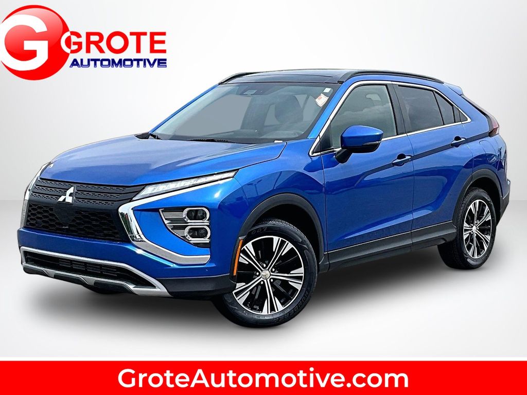 Blue 2022 Mitsubishi Eclipse Cross SUV / Crossover All-Wheel Drive Continuously Variable Transmission