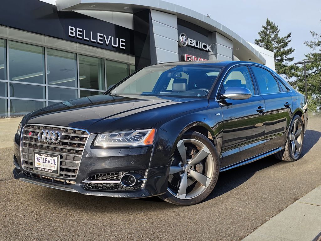 Phantom Black Pearl 2015 Audi S8 4.0T quattro Sedan All-Wheel Drive 8-Speed Automatic